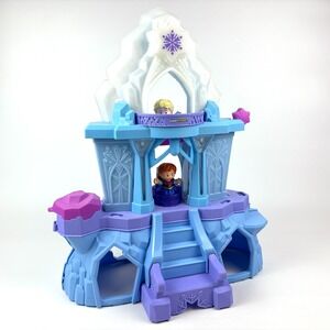 Fisher Price Little People Disney Frozen Elsas Enchanted Lights Palace Music SEE